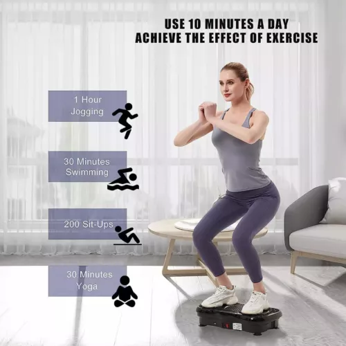 Vibration Plate Exercise Machine Whole Body Workout Massager Fitness Machine - Picture 38 of 42