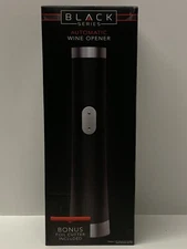 Black Series Automatic Cordless Wine Opener With Foil Cutter Included NIB