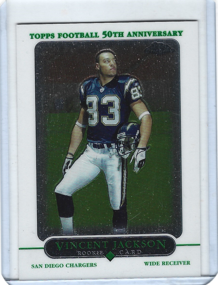 2005 Topps Chrome Vincent Jackson Rookie Card #179 🏈🔥Set Break🔥🏈