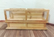 Dollhouse Display Counter Bakery Store or Shop 1:12 Scale Furniture Light Oak
