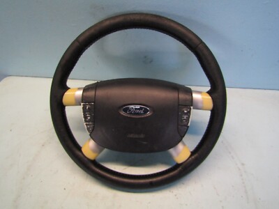Ford Galaxy2 2003 Lederlenkrad Airbag Sicherheitsmodul 4-Speichen 7M5880201B