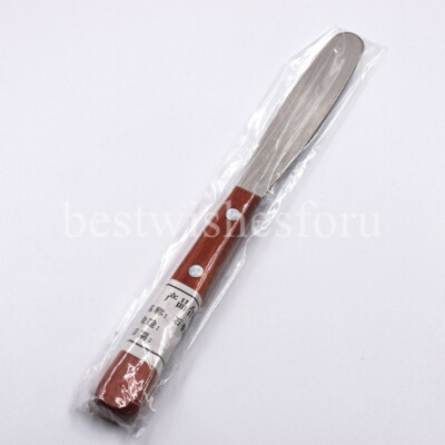 Dental Alginate Plaster Metal Mixing Plaster Spatula With Wooden Handle 20cm