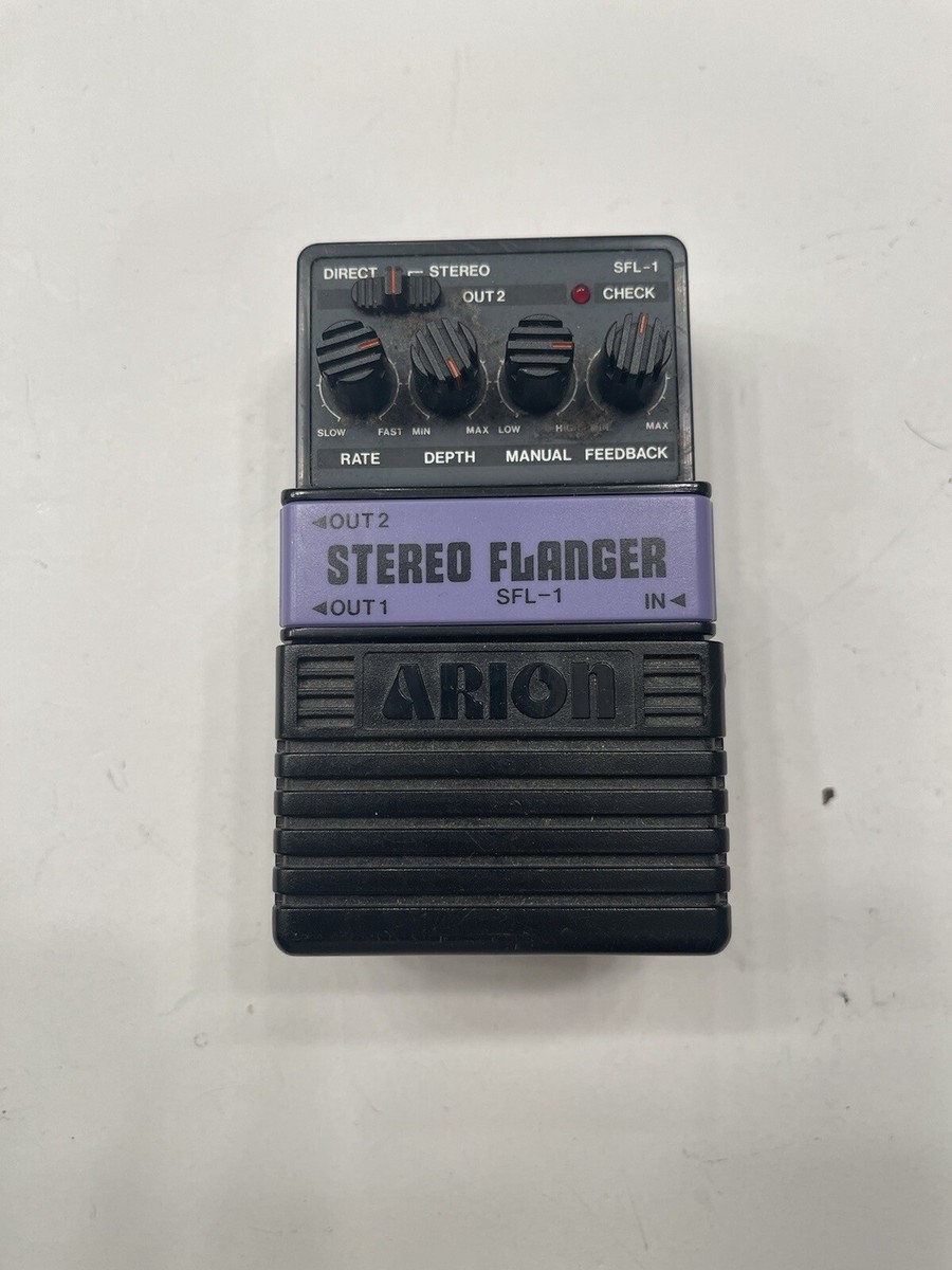 J43137★ ARION フランジャーSTEREO FLANGER SFL-1 Arion SFL-1 Stereo Flanger Grey Japan