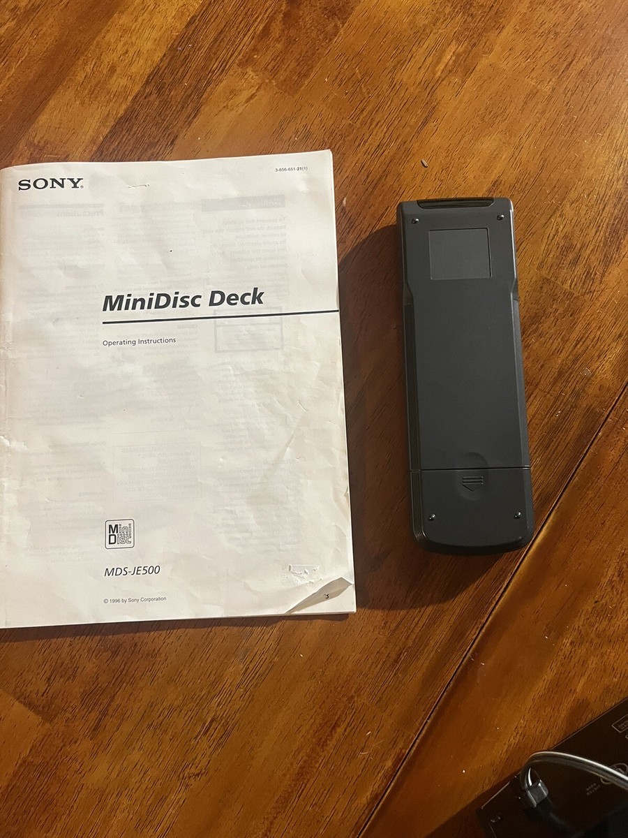 Sony MDS-JE500 MD Recorder MiniDisc Stereo w/ Remote | eBay