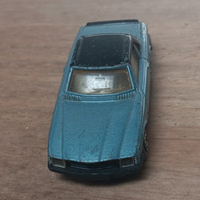 Mercedes 500SL Blue and Black Plastic Metal Diecast Model Car Used