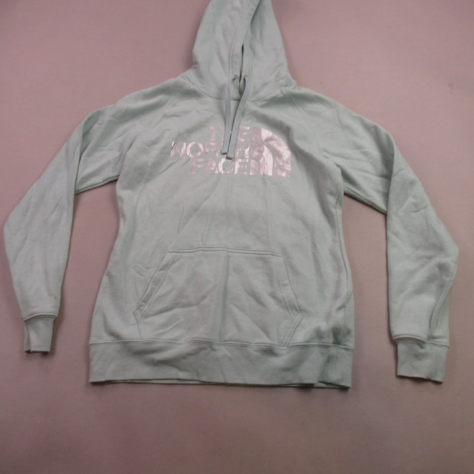 North Face Hoodie Womens Small Long Sleeve Pullover Hooded Lightweight Green