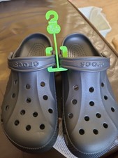 Crocs Adult Baya Clogs, Graphite, M8/ W10 NEW 10126-014