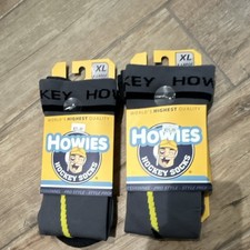 Howies Hockey Socks XL High Calf Pro Style Moisture-Wicking lot of 2 pairs
