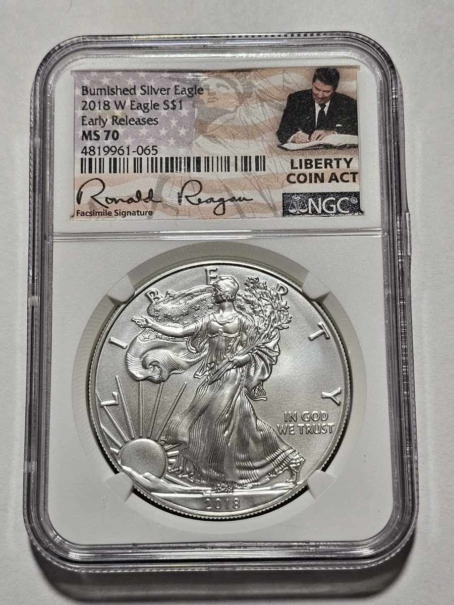 American Eagle MS 70 Graded 2018 Silver Bullion Coins for sale | eBay