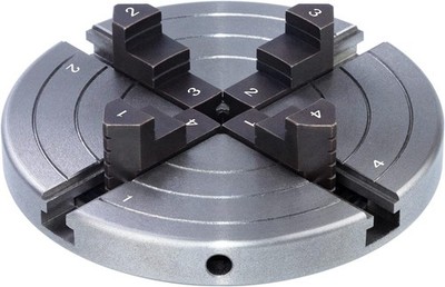 6 Inch Wood Lathe Chuck Set 1'' x 8 tpi, Self Centering 4 Jaw Wood Turning Chuck