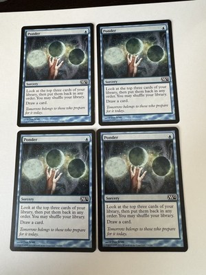 Magic The Gathering Ponder 73/249 (2012 {M12}) x4