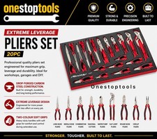 20-teiliges Extreme Hebelzangen-Set gesenkgeschmiedeter Kohlenstoffstahl f&uuml;r Heimwerker & Arbeiten