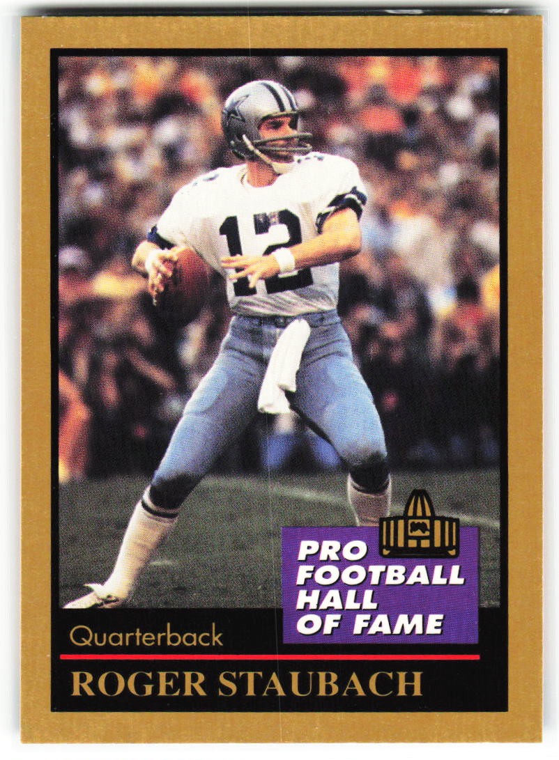 Roger Staubach 1991 Enor Pro Football HOF #129