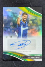 2025 Topps Chrome Tennis Novak Djokovic Black Auto /10 #CA-NDC