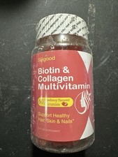 Biotin  Collagen Multivitamins 60 strawberry gummies exp. 10/26