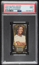 2024 Topps Allen & Ginter Mini Black Border Mallory Swanson #204 PSA 9 MINT 0i1b