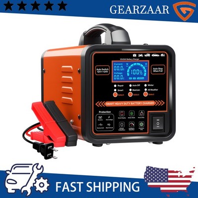 Smart Automatic Intelligent Pulse Repair 0-15A 12V/24V US 1PCS Orange NEW