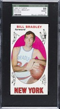 1969-70 TOPPS RC #43 BILL BRADLEY SGC 8
