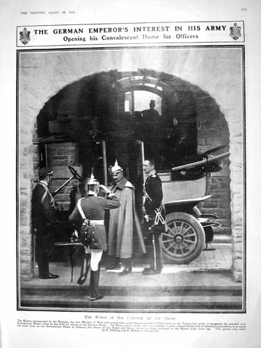 Original Old Antique Print 1909 German Emperor Kaiser Taunus Manitoba Winnipeg