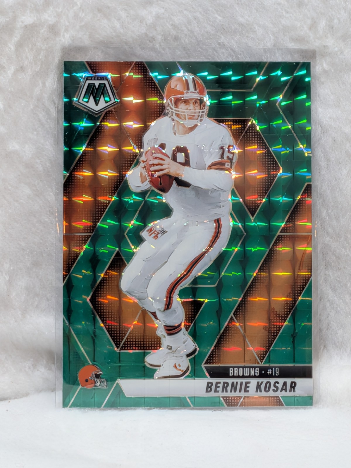 2025 Panini Mosaic #65 Bernie Kosar Mosaic Green