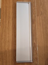 Satin Aluminum Letter Box Plate - Internal Draught Excluder - 12" Brush Seal
