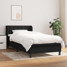 Boxspringbett mit Matratze Bettgestell Polsterbett Lattenrost Bett Stoff vidaXL