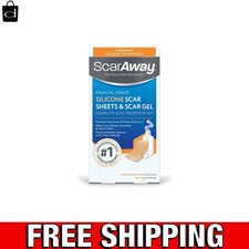 Advanced Silicone Scar Treatment Kit: 2 Sheets  0.35 Oz Gel for Sensitive Skin