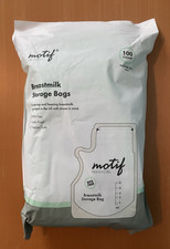 Motif Medical Breastmilk Storage Bags 8oz  100 count Freezer Safe NEW