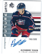 2019 UPPER DECK SP AUTHENTIC #182 ALEXANDRE TEXIER FUTURE WATCH AUTO ROOKIE /999