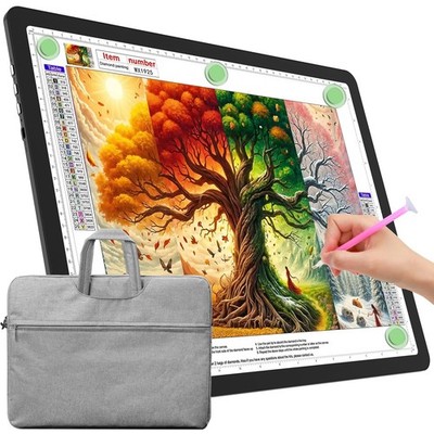 Super Bright Light Box for Tracing, Drawing & Weeding Vinyl - A3 Size Board Side