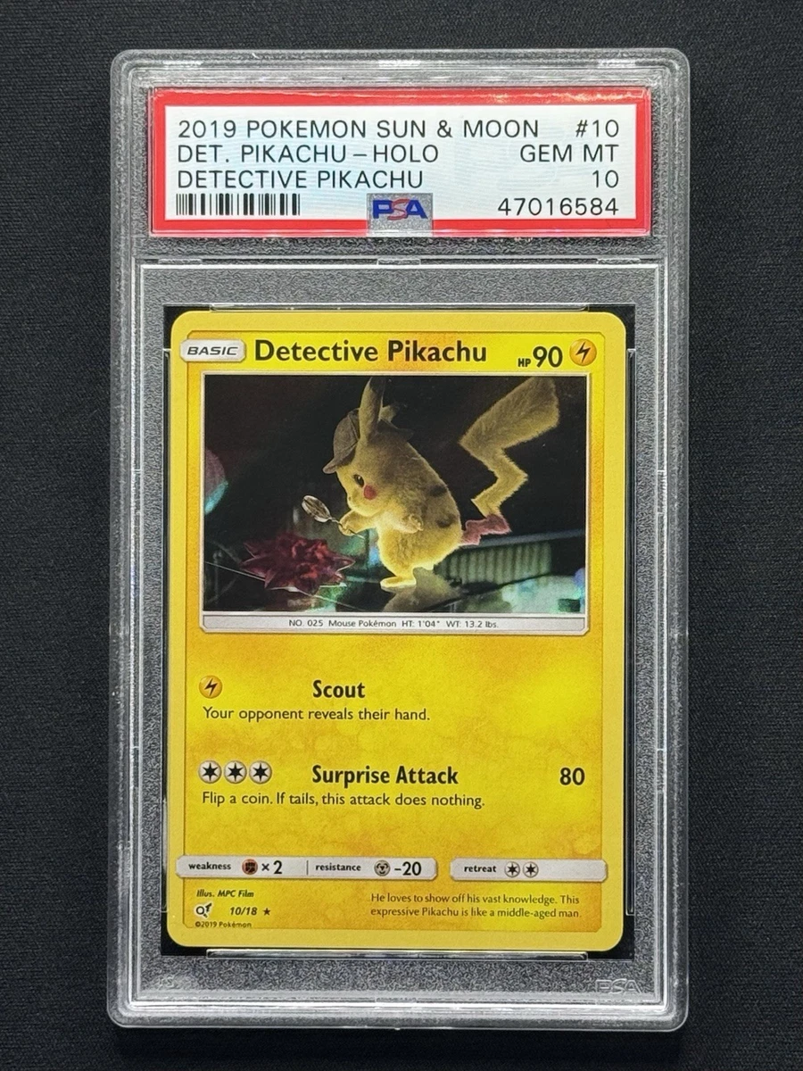 Pikachu Pokémon TCG Sun & Moon Grade 10 Individual Trading Card
