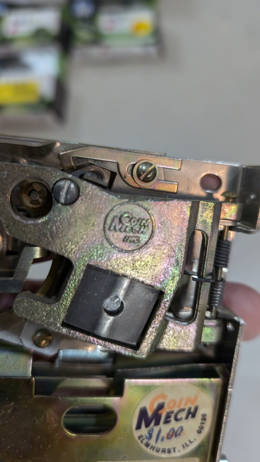 Dollar Coin Mech Pinball Arcade Susan B Anthony Dollar Coin Mechanism