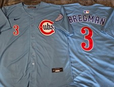 Fast Free Shipping XXXL 3X Alex Bregman Chicago Cubs Stitched Jersey 3