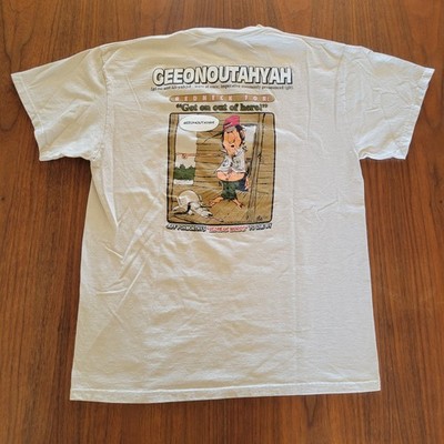Vintage Y2k Jeff Foxworthy Redneck Comedy T Shirt Beige Large 