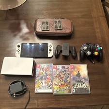 Nintendo Switch White OLED With Games And Accessories