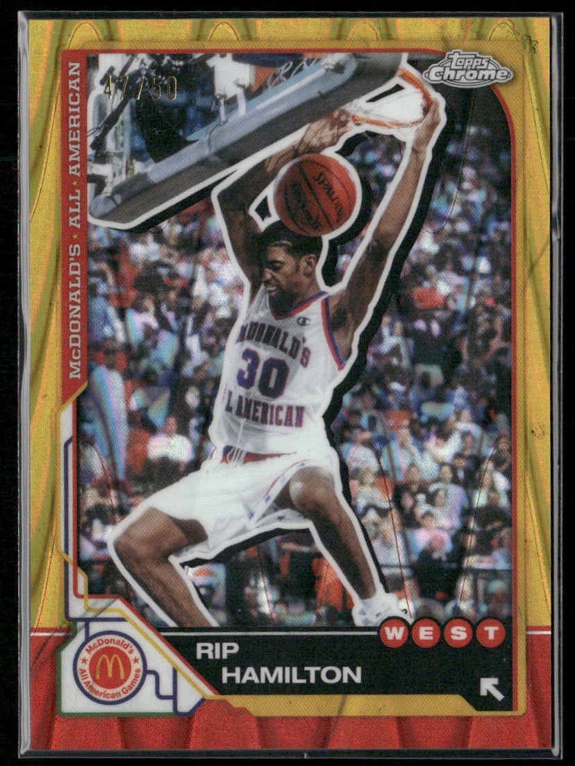 2025 Topps Chrome McDonald's All American #81 Rip Hamilton Gold #/50