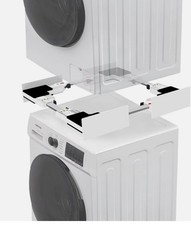 NIUXX Universal Stacking Kit for Washing Machine and Tumble Dryer, and rack ￼