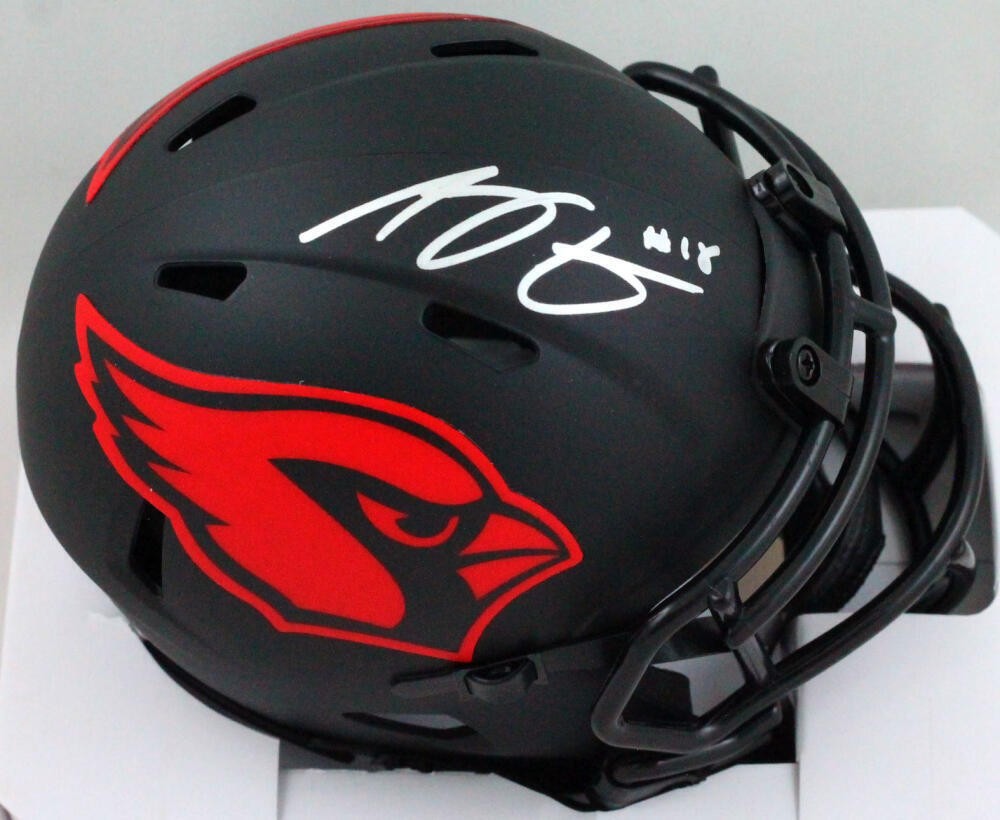 AJ Green Autographed Signed Arizona Cardinals Cardinals Eclipse Mini Helmet- Beckett W *Silver 