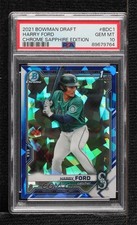 2021 Bowman Chrome Draft Sapphire Edition Harry Ford #BDC-1 PSA 10 GEM MT 15tx