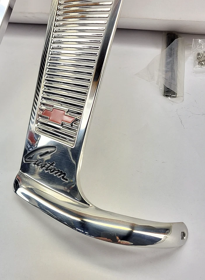 Juego de molduras de cabina personalizada para camioneta Chevy 1960 1961 1962 1963 acero inoxidable con hardware Foto 4 de 4