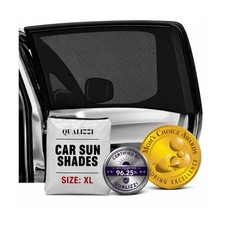 XL/Car Side Window Shades for SUV 9 Sizes/2 Pack . Breathable Stretchy Mesh ...