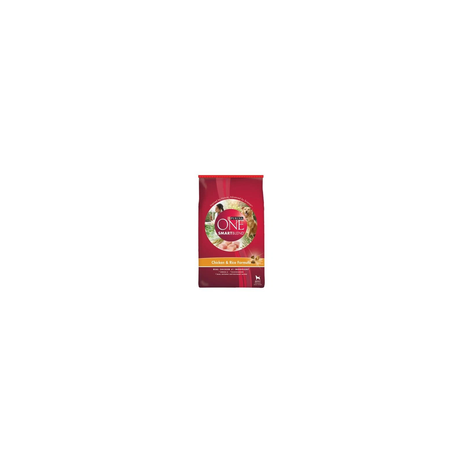 Purina One 14937 Dry Dog Food, Smartblend, Chicken/Rice, 16.5 Lbs. - Quantity 1