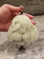 Super Soft Cute Green Bunny Keychain Plush Stuffed Animal