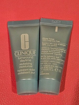 2x clinique turnaround daytime revitalizing moisturizer  ~0.5oz/15ml ea. ~ NWOB