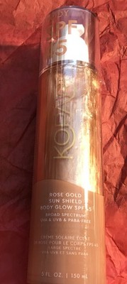 Kopari Rose Gold Sun Shield Body Glow Broad Spectrum SPF 45 Color Rose Gold