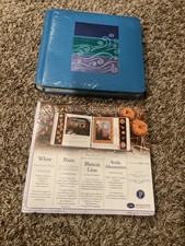 Creative Memories 7x7 Ocean Waves Teal Foiled Album Cover  12 Sheets Scrapbook