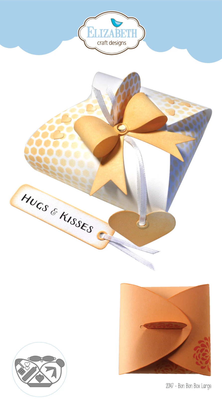 Elizabeth Craft Designs Dies Bon Bon Box Large 2047