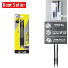 G2 2-Pack Fine Point 0.7mm Black Ink Stylus - Effortless Writing Experience