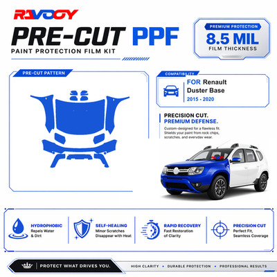 Precut PPF Clear Bra Kit For Renault Duster Base 2015-2020 Paint Protection Film