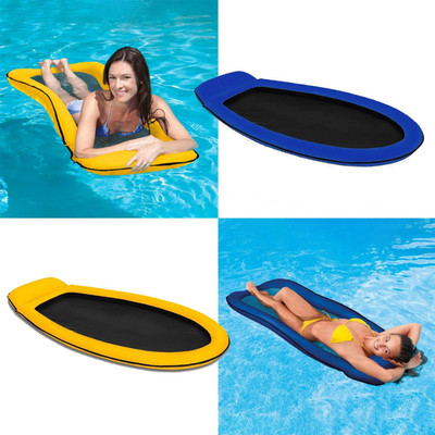 INTEX Swimming Pool Float Mesh Bodenliege aufblasbare Liege mit Kissen